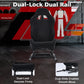 Zootopo Racing Simulator Cockpit with Black Seat, for Steering Wheel Stands, Double Locking Slides Cloth Breathable Gaming Seat,Add-On Stand