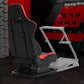 Zootopo Racing Seat Stand, Modern Style, Red and Black, Faux Leather, Ergonomic, Gaming Chair Stand, Racing Game, Adult, Indoor Use