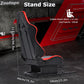 Zootopo Rear Seat Bottom Brackets of 30mm Square Tube Racing Simlator Cockpit with Red Seat， DIY Upgraded Racing Seat Gaming Steering Wheel Stand Thickened Steel Adjustable