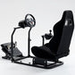 Hottoby Racing Simulator Cockpit with Black Seat Stability Upgrade Multi-level Adjustment Fit for Logitech,Thrustmaster G29,G920,G923,No Handbrake,Pedals,Steering Wheel
