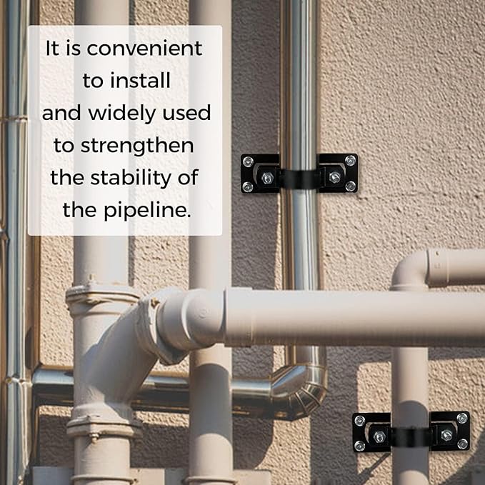 Hottoby 60MM 2-3/8" Fence Brackets for 2 by 4-inch Wood/Metal/Electrophoretic Paint Fence Post Bracket, Include All Parts (12 PCS)