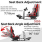 Hottoby Racing Simulator Cockpit with Red Seat Stability Upgrade Multi-level Adjustment Fits for Logitech/Thrustmaster G29,G920,G923 Gaming Steering Wheel Stand,No Handbrake,Pedals,Steering Wheel