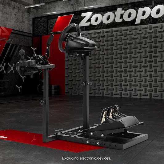 Zootopo Racing Wheel Stand fit for Logitech G25 G27 G29 G920, Thrustmaster T300RS T500RS, Unlimited Adjustment，Simulated Racing Game Stand without Steering Wheel Pedal Shifter