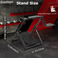 Zootopo Foldable Racing Wheel Stand Adjustable Sim Racing Cockpit Compatible with Logitech/ Thrustmaster/Fanatec/PXN/Moza R5 R9 G29 G920 G923 T248 T300RS GT T500 Sturdy Gaming Stand,Space-Saving Design , Wheel and Pedals Not Included