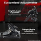 Zootopo Racing Steering Wheel Stand, Foldable Multi-level Adjustable, Fit for Logitech G920/Thrustmaster/PXN, Easy Storage&Install Gaming Simulator Cockpit, No Handbrake, Pedal or Steering Wheel