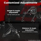 Zootopo Foldable Racing Wheel Stand Adjustable Sim Racing Cockpit Compatible with Logitech/ Thrustmaster/Fanatec/PXN/Moza R5 R9 G29 G920 G923 T248 T300RS GT T500 Sturdy Gaming Stand,Space-Saving Design , Wheel and Pedals Not Included