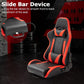 Zootopo Ergonomic Red Racing Seat with Adjustable Double Slides Fit Racing Simulator Cockpit Wheel Stand Gaming Chair Video Game Chairs