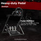 Zootopo Foldable Racing Wheel Stand Adjustable Sim Racing Cockpit Compatible with Logitech/ Thrustmaster/Fanatec/PXN/Moza R5 R9 G29 G920 G923 T248 T300RS GT T500 Sturdy Gaming Stand,Space-Saving Design , Wheel and Pedals Not Included