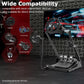 Zootopo Racing Steering Wheel Stand, Foldable Dual Shift Levers, Fit for Logitech G920/Thrustmaster/PXN, Multi-level Adjustable, Easy Storage, Install Cockpit, No Handbrake, Pedal and Steering Wheel