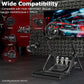 Zootopo Racing simulator Stand with Pulley Chair Fixing, Fit for Logitech G25 G27 G920/Fanatec/Thrustmaster, Adjustable Foldable Without Steering Wheel,Pedal and Handbrake