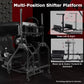 Zootopo Adjustable Racing Sim Cockpit with Black Seat Unobstructed Design for Both Legs Fit for Logitech/Thrustmaster G29 G923 G25 T80 T150 Racing Wheel Cockpit with Triple Monitor Stand Not Include Steering Wheel,Pedals,Handbrake
