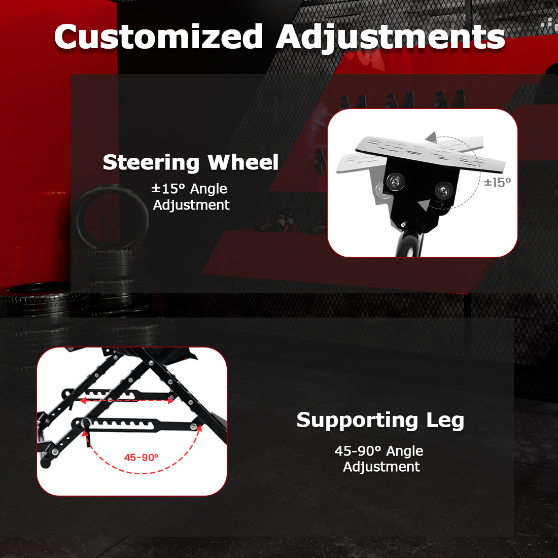 Zootopo Foldable X-Design Rig Racing Simulator Cockpit Frame  With Seat- Direct Drive Compatible Fit for Logitech/Thrustmaster/Fanatec G29 G920 G923 T248 T300 Not Included Wheel Shifter and Pedals