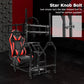 Zootopo Adjustable Racing Sim Cockpit with Red Seat Unobstructed Design for Both Legs Fit for Logitech/Thrustmaster G29 G923 G25 T80 T150 Racing Wheel Cockpit with Triple Monitor Stand Not Include Steering Wheel,Pedals,Handbrake