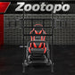Zootopo Professional Racing Simulator Cockpit Frame with Red Seat&Triple Monitor Stand, Fit for Logitech G920/Thrustmaster/Moza, Shifter Platform Upgrade, No Wheel, Pedals, Handbrake and Monitor