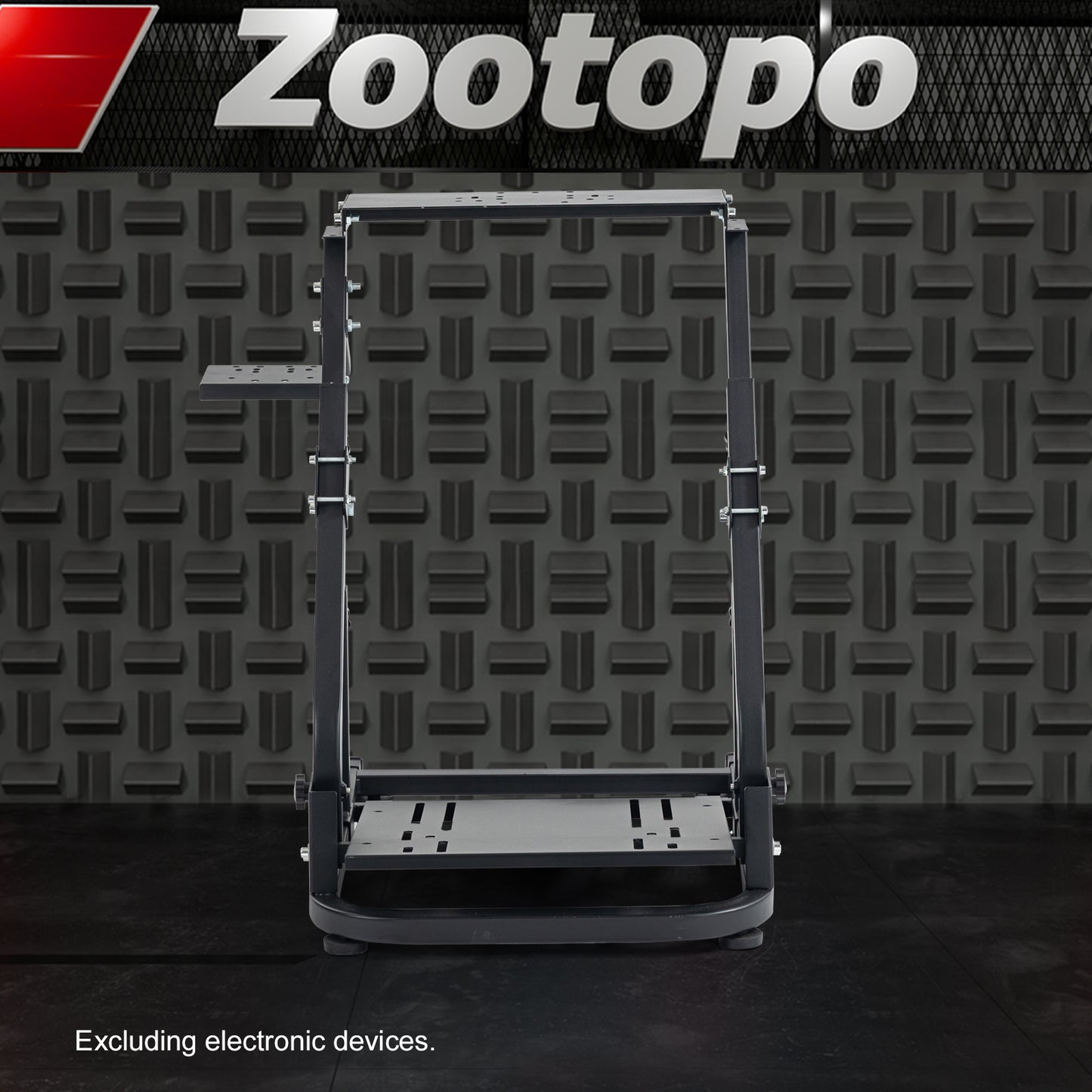 Zootopo G923 Racing Steering Wheel Stand with Reinforcement Bar Fit for Logitech Thrustmaster G27,G29,G920 T300RS,T80,T150 Driving Simulator Stand, Not Include Steering Wheel,Pedals,Handbrake