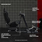 Zootopo 8040 Aluminum Profile Racing Simulaor Cockpit Simulator with Black Seat Fit for Logitech/Thrustmaster/Fanatec/Moza G920,G923 Professional&Expandability,F1 Truck,No Handbrake,Pedals,Steering Wheel