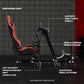 Zootopo 8040 Aluminum Profile Racing Simulaor Cockpit Simulator with Red Seat Fit for Logitech/Thrustmaster/Fanatec/Moza G920,G923 Professional&Expandability,F1 Truck,No Handbrake,Pedals,Steering Wheel
