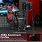 Zootopo 8040 Aluminum Profile Racing Simulaor Cockpit with Red Seat & Monitor Frame Fit for Logitech/Thrustmaster/Fanatec G920,G923&T80 Professional,F1 Trunk,No Handbrake,Pedals,Steering Wheel