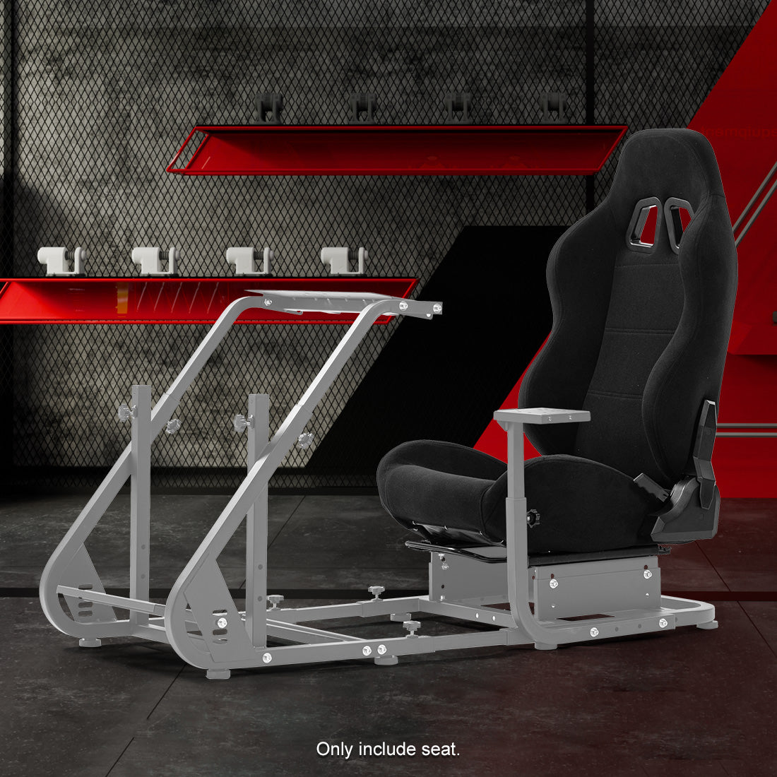 Zootopo Racing Seat with Adjustable Slide Adapt Racing Wheel Stand for Logitech G25 G27 G29 G920 Thrustmaster T80 T150 T300 T500 T300RS T500RS T-GT Racing Wheel Shifter and Pedals