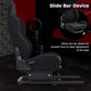 Zootopo Racing Simulator Cockpit with Black Seat, for Steering Wheel Stands, Double Locking Slides Cloth Breathable Gaming Seat,Add-On Stand