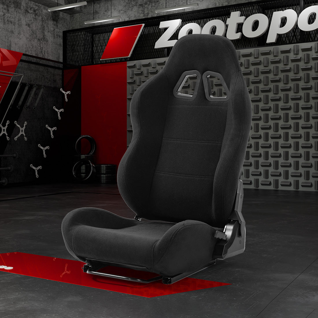 Zootopo Racing Seat with Adjustable Slide Adapt Racing Wheel Stand for Logitech G25 G27 G29 G920 Thrustmaster T80 T150 T300 T500 T300RS T500RS T-GT Racing Wheel Shifter and Pedals