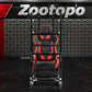 Zootopo 8040 Aluminum Profile Racing Simulaor Cockpit with Red Seat & Monitor Frame Fit for Logitech/Thrustmaster/Fanatec G920,G923&T80 Professional,F1 Trunk,No Handbrake,Pedals,Steering Wheel