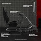Zootopo Professional Racing Simulator Cockpit with TV Stand&Seat, Fit for Logitech G920/Thrustmaster/Moza, Streamlined Dual-arm Design, No Wheel, Pedals, Handbrake, and Monitor