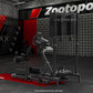 Zootopo Adjustable Racing Simulator Cockpit φ50mm Round Tubing with Monitor Mount, Compatible with Logitech G25/G29/G920/G923 and Thrustmaster T300 Gaming Stands. Does not include steering wheel, handbrake, pedals, and seat.