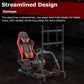 Zootopo Professional Racing Simulator Cockpit Frame with Red Seat&Monitor Stand, Fit for Logitech G920/Thrustmaster/Moza, Streamlined Dual-arm Design, No Wheel, Pedals, Handbrake and Monitor