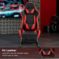 Zootopo Racing Seat Stand, Modern Style, Red and Black, Faux Leather, Ergonomic, Gaming Chair Stand, Racing Game, Adult, Indoor Use