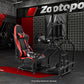 Zootopo Adjustable Racing Sim Cockpit with Red Seat Unobstructed Design for Both Legs Fit for Logitech/Thrustmaster G29 G923 G25 T80 T150 Racing Wheel Cockpit with Monitor Stand Not Include Steering Wheel,Pedals,Handbrake
