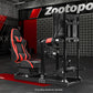 Zootopo 8040 Aluminum Profile Racing Sim Cockpit with Monitor Stand Fit Logitech G923 G920, Adjuatable Gaming Simulator Cockpit with Red Seat Not Include Steering Wheel,Pedals,Handbrake