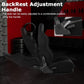 Zootopo Adjustable Sim Racing Cockpit with Black Seat, Fit for Logitech/Thrustmaster/Fanatec G920 G923 G29 Frame, Double Arm Reinforcement, No Steering Wheel, Pedal, Handbrake