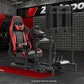 Zootopo Racing Cockpit with TV Stand & Red Seat Fit for Logitech, Thrustmaster,G27,G920,T500,Wheel Shifter Pedals Not Included