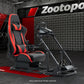 Zootopo Racing Simulator Cockpit with Red Seats, Fit for Logitech G923/G29/G920, Thrustmaster, Fanatec, Unlimited Adjustment,Not Included Shifter,Wheel,Pedals