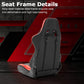 Zootopo Ergonomic Red Racing Seat with Adjustable Double Slides Fit Racing Simulator Cockpit Wheel Stand Gaming Chair Video Game Chairs