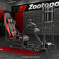 Zootopo Racing Cockpit with TV Stand &Red Seat Fit for Logitech,Thrustmaster G27 G920 T500 Wheel Shifter Pedals Not Included
