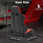 Zootopo Adjustable Racing Sim Cockpit with Red Seat Unobstructed Design for Both Legs Fit for Logitech/Thrustmaster G29 G923 G25 T80 T150 Racing Wheel Cockpit with Monitor Stand Not Include Steering Wheel,Pedals,Handbrake