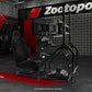 Zootopo Adjustable Racing Sim Cockpit with Black Seat Unobstructed Design for Both Legs Fit for Logitech/Thrustmaster G29 G923 G25 T80 T150 Racing Wheel Cockpit with Triple Monitor Stand Not Include Steering Wheel,Pedals,Handbrake