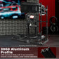 Zootopo Racing Simulator Cockpit with Triple-monitor Setup Crafted from 3060 Aluminum Profile, Fit for Thrustmaster，for Fanatec，for Logitech G29/GPro, Unlimited Adjustment,Not Include Steering Wheel,Pedals,Handbrake