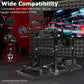 Zootopo 3060 Aluminum Profile Racing Simulator Cockpit, Infinitely Adjustable, Compatible with Thrustmaster/Fanatec/Logitech G29 steering wheels, specifically designed for the Sim Frame 3060 chassis. Does not include steering wheel, pedals, or handbrake