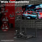 Zoopoto Flight Racing Simulator Cockpit Game Stand Fit for Thrustmaster HOTAS Warthog,TPTPR_Rudder,Logitech G29 G920 G923, Unlimited Adjustment,Suitable for flight and racing simulations,Not Included Wheels,Pedals,Throttle,Joystick