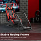 Zootopo Racing Simulator Cockpit with Red Seats, Fit for Logitech G923/G29/G920, Thrustmaster, Fanatec, Unlimited Adjustment,Not Included Shifter,Wheel,Pedals