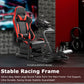 Zootopo Adjustable Racing Cockpit Red Seat Fit for Logitech, Thrustmaster,G923,G920,Wheel Shifter Pedals Not Included