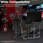 Zootopo 8040 Aluminum Profile Racing Sim Cockpit with Monitor Stand Fit Logitech G923 G920, Adjuatable Gaming Simulator Cockpit with Red Seat Not Include Steering Wheel,Pedals,Handbrake