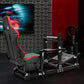 Zootopo 8040 Aluminum Profile Racing Sim Cockpit with Red Seat Fit Logitech G923 G920, Adjuatable Driving Simulator Cockpit Not Include Steering Wheel,Pedals,Handbrake