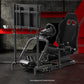 Zootopo Professional Racing Simulator Cockpit with TV Stand&Seat, Fit for Logitech G920/Thrustmaster/Moza, Streamlined Dual-arm Design, No Wheel, Pedals, Handbrake, and Monitor