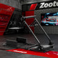 Zootopo Flight Racing Simulator Stand Fit for Fanatec/Moza/Logitech X52 PRO/Thrustmaster A10,T.16000M FCS Adjustable Versatile,No Joystick,Handbrake,Shifter,Pedals,Steering Wheel,TV Mount,Seat