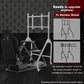 Zootopo Flight Simulator Cockpit with Black Seat Fit for Fanatec/Moza/Logitech X52 PRO/THRUSTMASTER A10,T.16000M FCS Adjustable Versatile,No Joystick,Handbrake,Shifter,Pedals,Steering Wheel,TV Mount