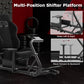 Zootopo Adjustable Racing Cockpit with Black Seat Fit for Logitech,Thrustmaster,G920,T500,Wheel Shifter Pedals Not Included